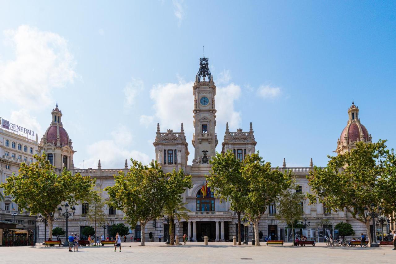Ferienwohnung Ayuntamiento Panoramic Valencia Exterior foto